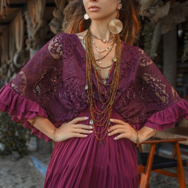 Embrace Old-World Charm with the Lunette Lace-Trimmed Dress - Your Must-Have for Engagements, Resort Retreats, and Unforgettable Vacations - Image 4