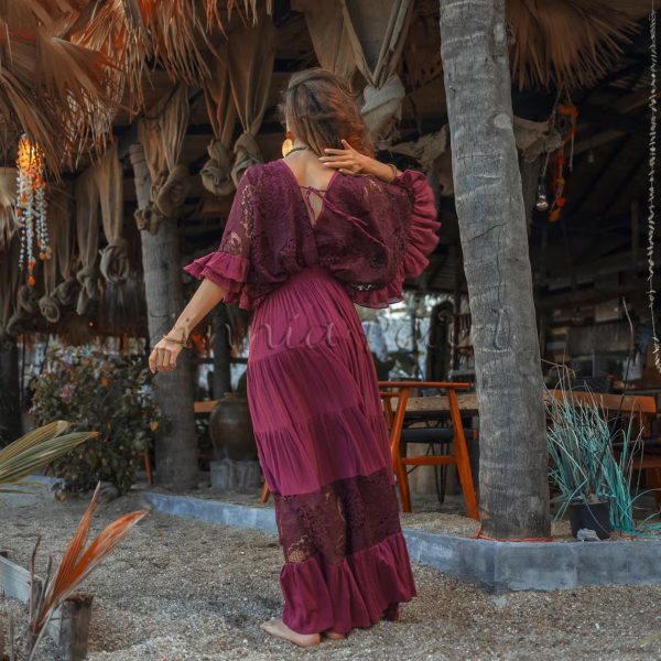 Embrace Old-World Charm with the Lunette Lace-Trimmed Dress - Your Must-Have for Engagements, Resort Retreats, and Unforgettable Vacations - Image 3