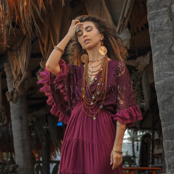 Embrace Old-World Charm with the Lunette Lace-Trimmed Dress - Your Must-Have for Engagements, Resort Retreats, and Unforgettable Vacations - Image 2