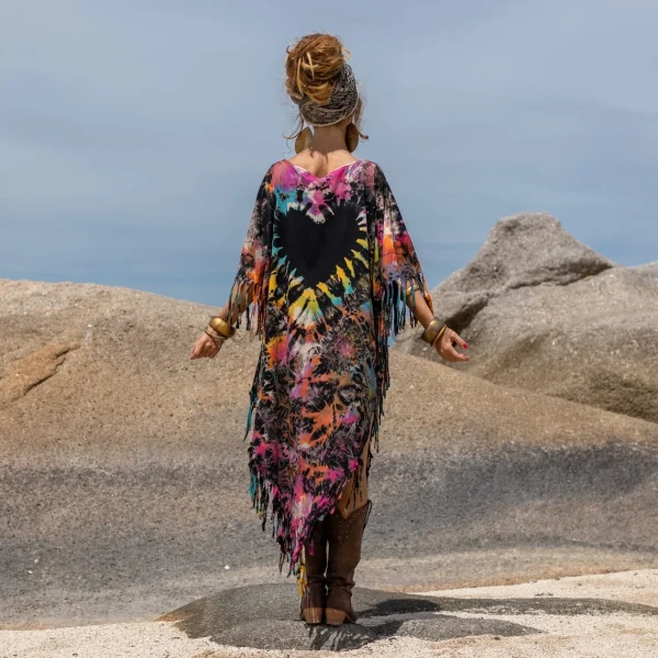 Indulge Your Inner Free-Spirit with Zinnia Pearl's Handmade Tie Dye Dress- Arlo A Bold and Beautiful Way to Express Your Authentic Self