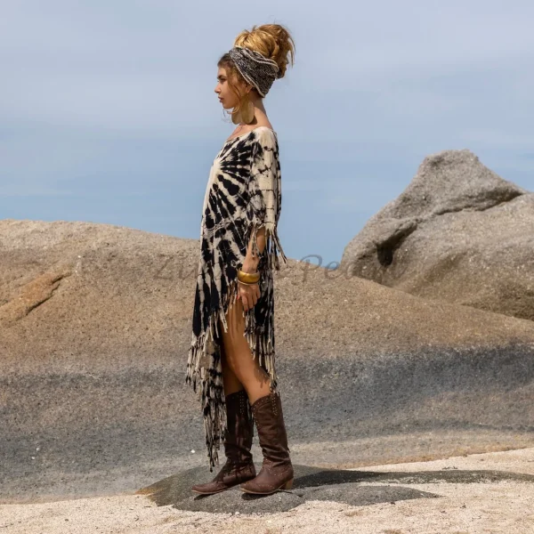 Indulge Your Inner Free-Spirit with Zinnia Pearl's Handmade Tie Dye Dress- Arlo A Bold and Beautiful Way to Express Your Authentic Self - Image 3