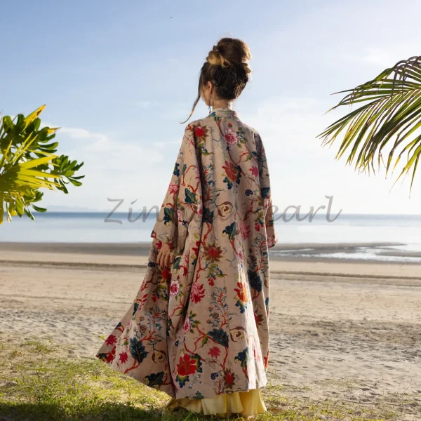 Mai Velvet Kimono: A Classic Elegant Piece for the Free-Spirited Soul – Handmade with Care for Every Body in Mind Perfect Year - Round Style - Image 3