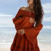 Lucia Wedding Dress Off-Shoulder Bohemian Wedding Dress Boho Resort Vacation Dress Regular Size Plus Size Cotton Mult. Sizes Special Gifts - Image 5