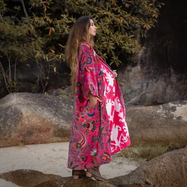 Mai Velvet Kimono: Embrace the Velvet Dream – Exceptionally Handcrafted, Timelessly Stylish, and Thoughtfully Designed for All Body Types - Image 3