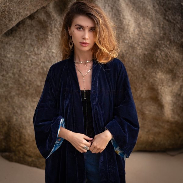 Mai Velvet Kimono: Embrace the Velvet Dream – Exceptionally Handcrafted, Timelessly Stylish, and Thoughtfully Designed for All Body Types - Image 2