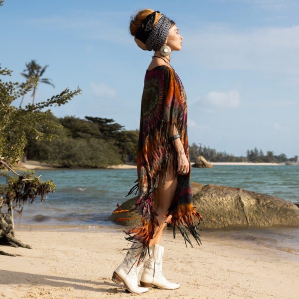 Indulge Your Inner Free-Spirit with Zinnia Pearl's Handmade Tie Dye Dress- Arlo A Bold and Beautiful Way to Express Your Authentic Self