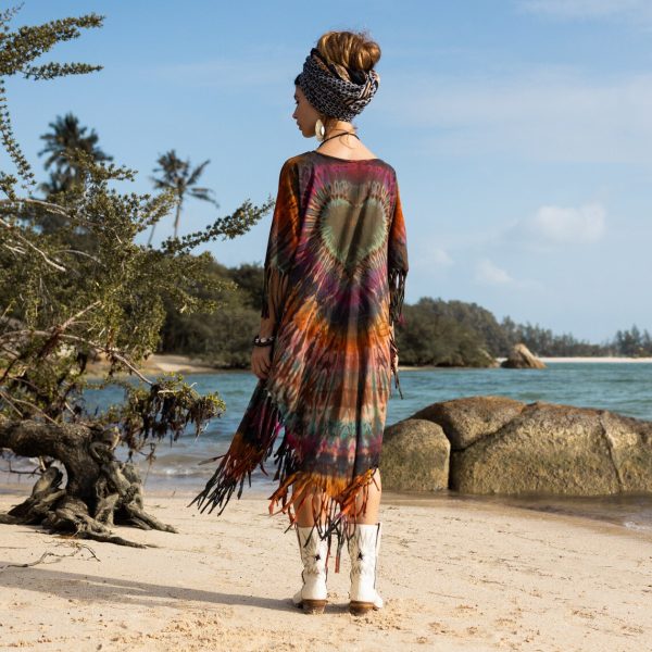 Indulge Your Inner Free-Spirit with Zinnia Pearl's Handmade Tie Dye Dress- Arlo A Bold and Beautiful Way to Express Your Authentic Self - Image 3