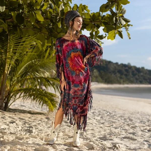 Arlo - Enchanting Tiedye Tunic - Zinnia Pearl Exclusive - Handcrafted with Love, Size-Inclusive Magic up to 3X - Feel the Boho Vibes!