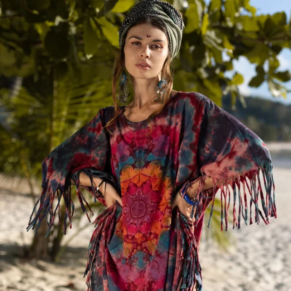 Arlo - Enchanting Tiedye Tunic - Zinnia Pearl Exclusive - Handcrafted with Love, Size-Inclusive Magic up to 3X - Feel the Boho Vibes! - Image 2