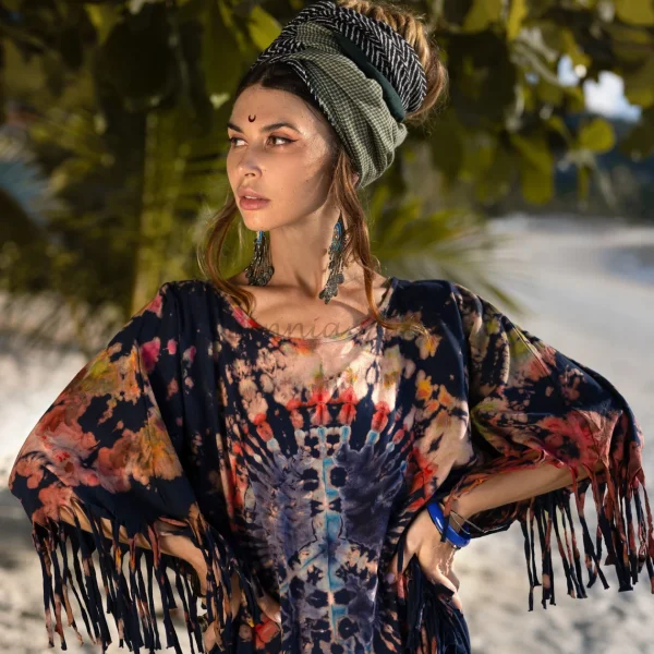 Arlo - Enchanting Tiedye Tunic - Zinnia Pearl Exclusive - Handcrafted with Love, Size-Inclusive Magic up to 3X - Feel the Boho Vibes! - Image 2