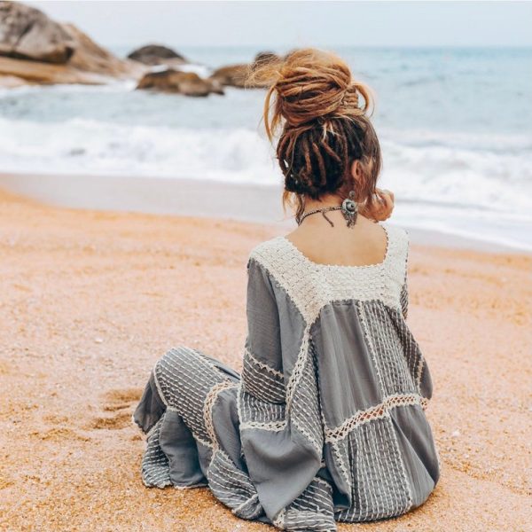 Get Ready to Slay in the Zora Crochet Boho Dress - Perfect for Your Next Beach Vacation or Resort Getaway. Flaunt Your Gorgeous Self! - Image 4