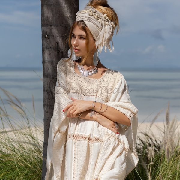 Get Ready to Slay in the Zora Crochet Boho Dress - Perfect for Your Next Beach Vacation or Resort Getaway. Flaunt Your Gorgeous Self! - Image 4