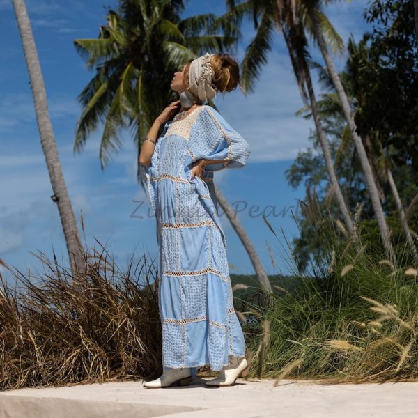 Get Ready to Slay in the Zora Crochet Boho Dress - Perfect for Your Next Beach Vacation or Resort Getaway. Flaunt Your Gorgeous Self! - Image 2