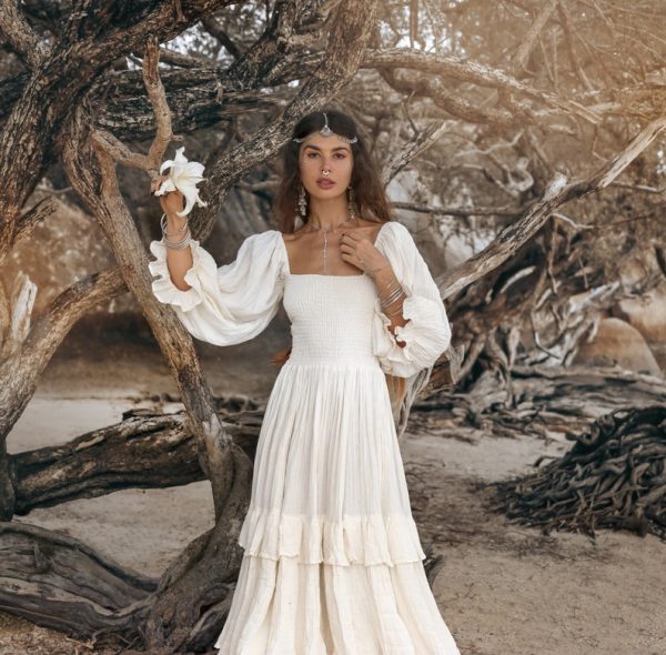 Isabella Amore - Eternal Boho Bliss Wedding Dress - Radiating Warmth & Passion - Celebrate the Love of life and all its beauty - Multi Sizes - Image 5