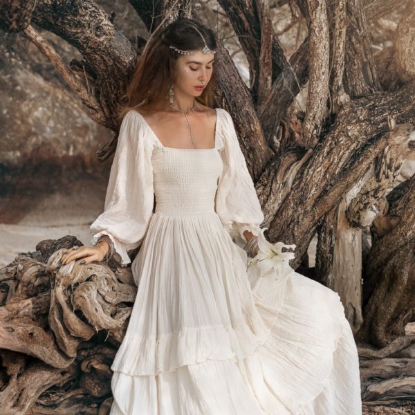 Isabella Amore - Eternal Boho Bliss Wedding Dress - Radiating Warmth & Passion - Celebrate the Love of life and all its beauty - Multi Sizes - Image 7