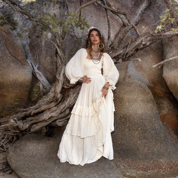 Isabella Amore - Eternal Boho Bliss Wedding Dress - Radiating Warmth & Passion - Celebrate the Love of life and all its beauty - Multi Sizes - Image 2