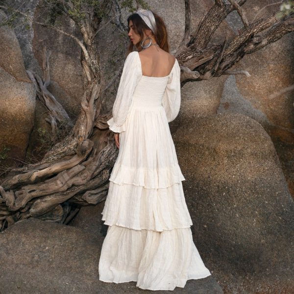 Isabella Amore - Eternal Boho Bliss Wedding Dress - Radiating Warmth & Passion - Celebrate the Love of life and all its beauty - Multi Sizes - Image 5