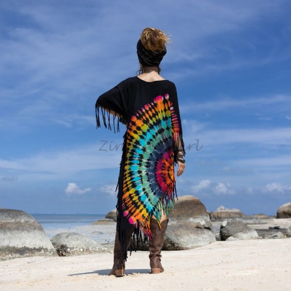 Unleash Your Inner Boho Goddess with our Handmade Tiedye Dress Tunic Arlo – A Vibrant Fusion of Colors for True Self-Expression