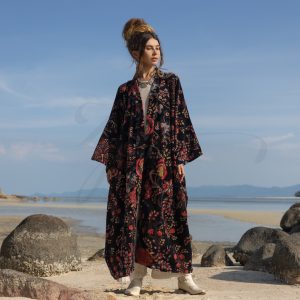 Mai Velvet Kimono: A Classic Elegant Piece for the Free-Spirited Soul – Handmade with Care for Every Body in Mind Perfect Year - Round Style